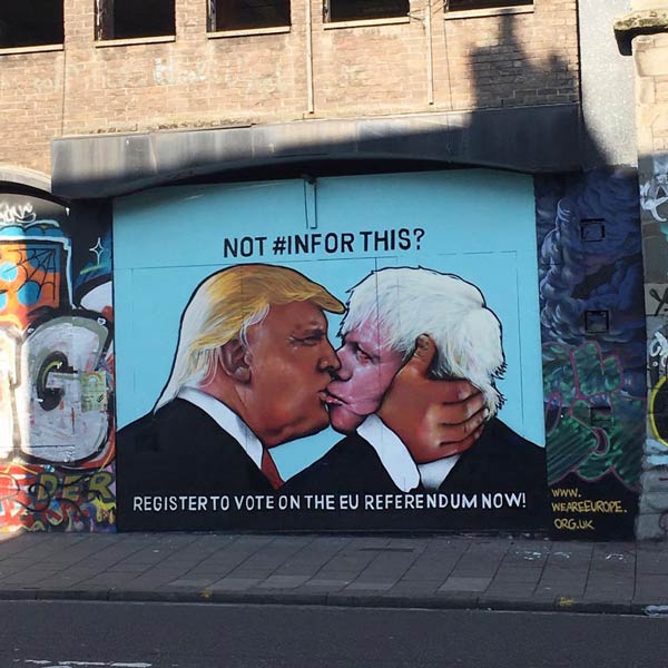 donald trump street art